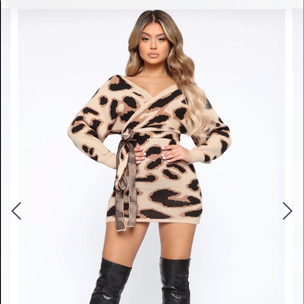 Don't Hate Sweater Mini Dress - Taupe